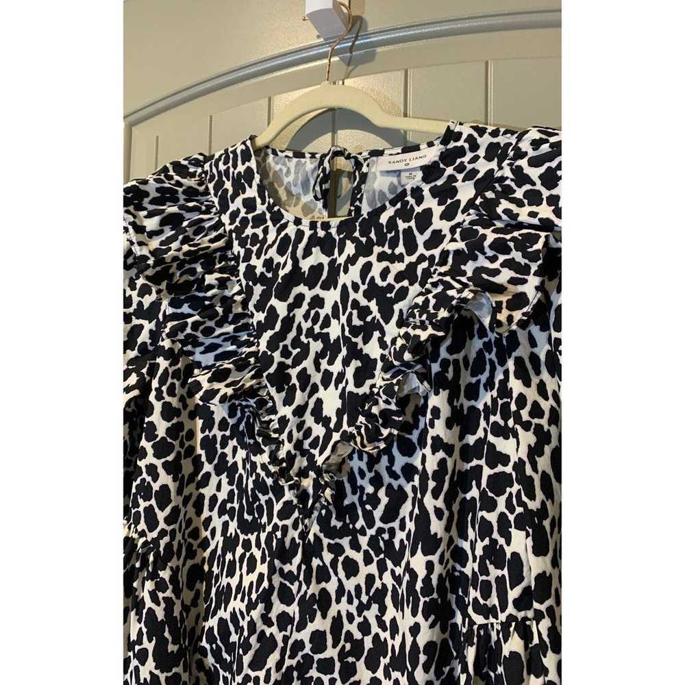 Sandy Liang x Target Animal Print Ruffle Dress - image 3