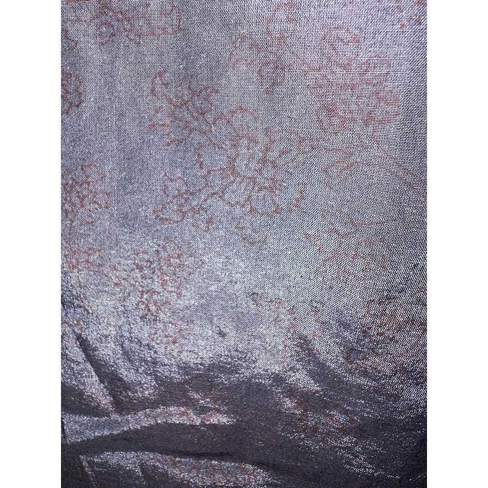 CP Shades Grey Purple Floral Print Linen Jacket M… - image 2