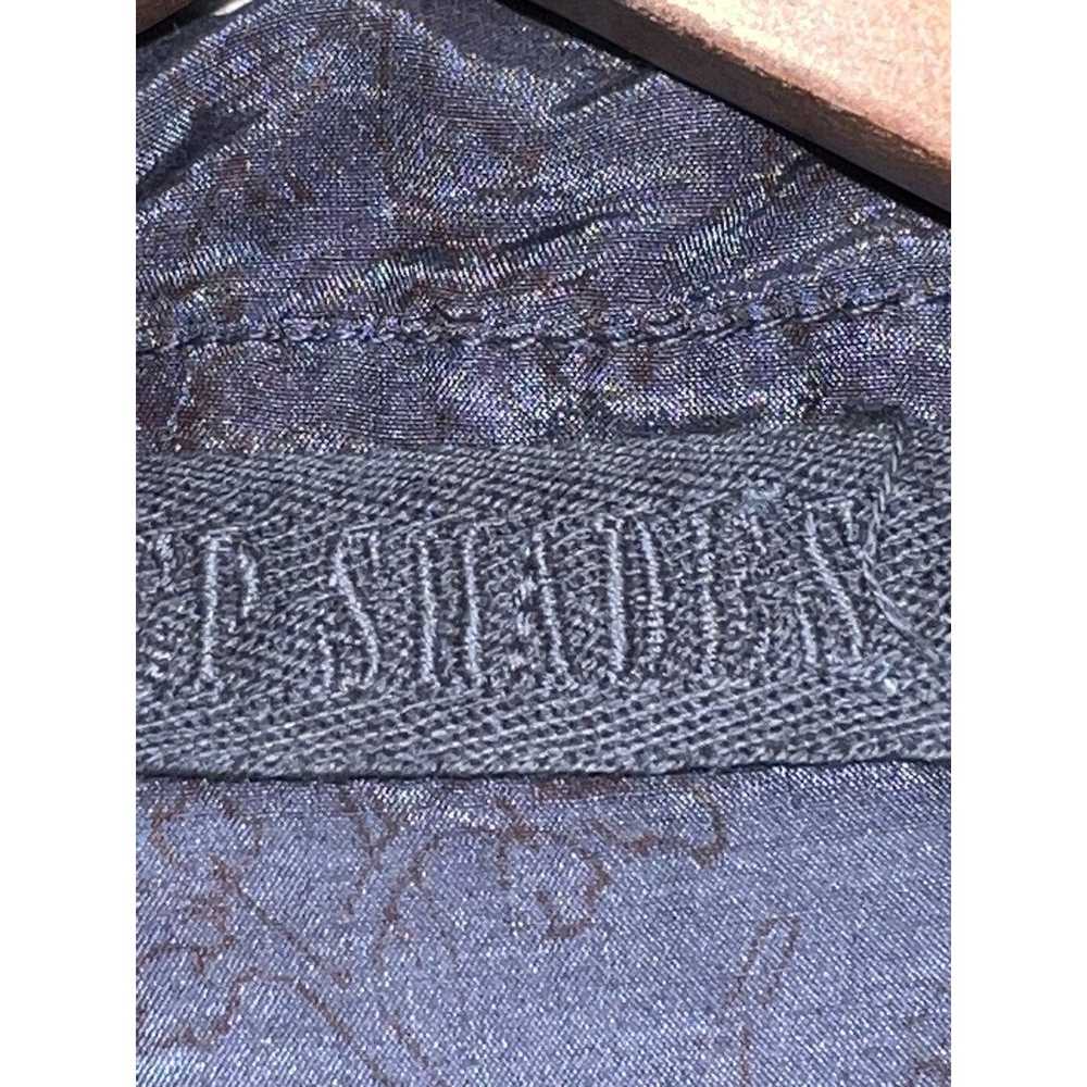 CP Shades Grey Purple Floral Print Linen Jacket M… - image 4
