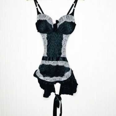 Victoria's Secret sexy black maid lingerie 34B