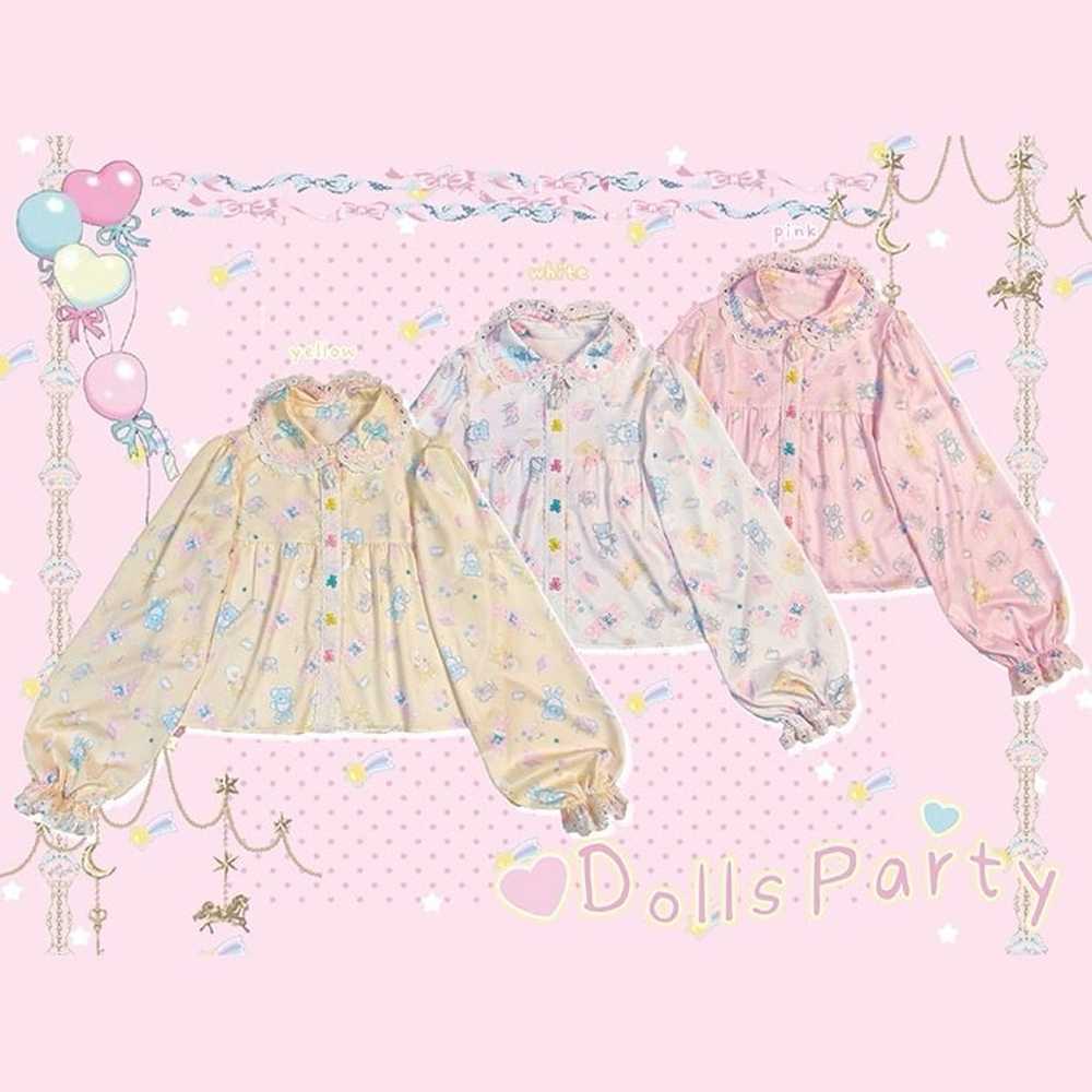 Dolls Party Peter Pan Collar Long Sleeves Sweet L… - image 1