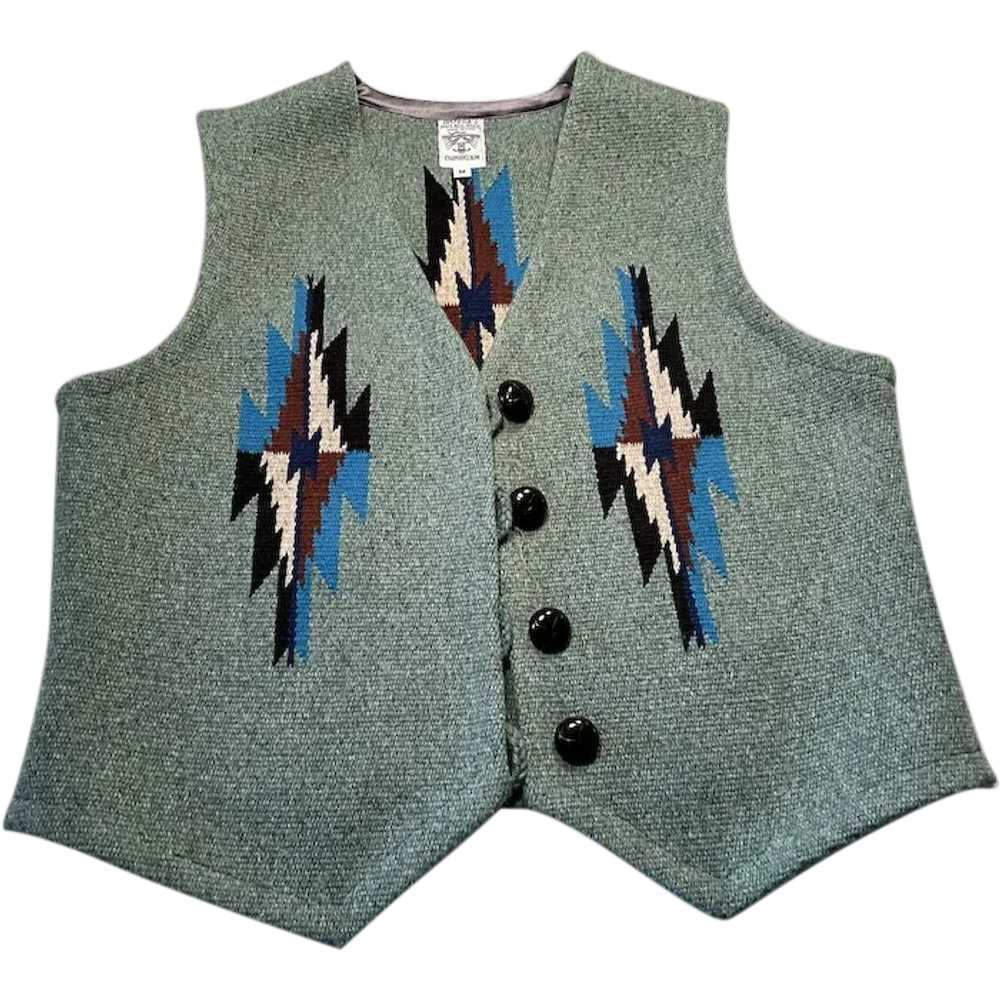 Chimayo Wool Vest by Gilbert Ortega Weaving Shop - image 1