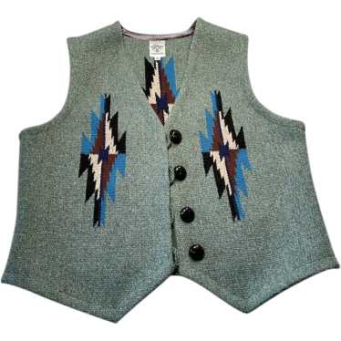 Chimayo Wool Vest by Gilbert Ortega Weaving Shop - image 1