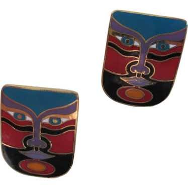 Laurel Burch Post Earrings "Machado"