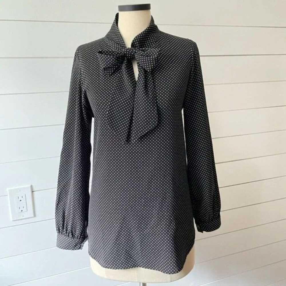 RetroLicious - Polka Dot Bow Tie Blouse 3XL Plus … - image 1