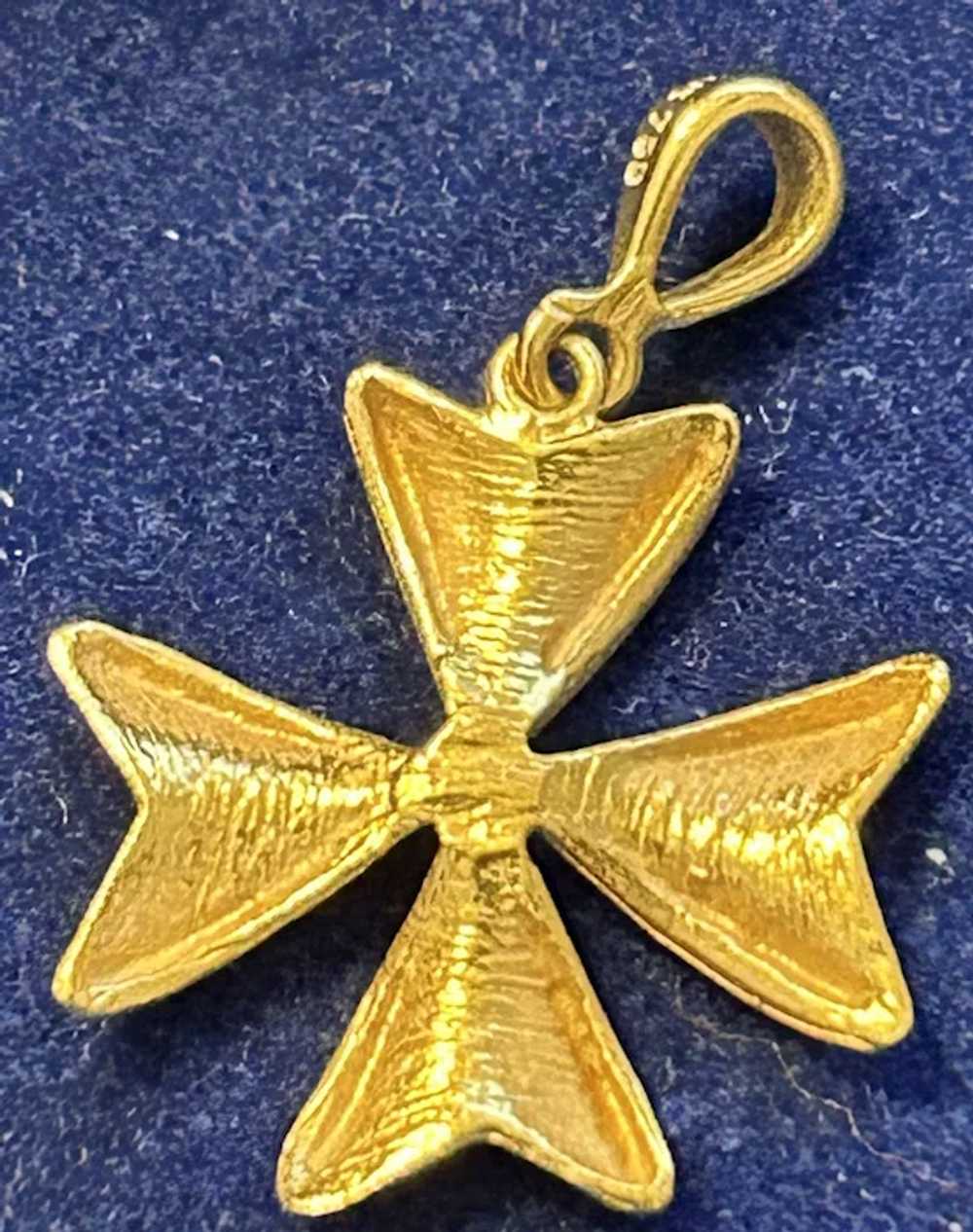 750  Gold  4 leaf Clover charm - image 3