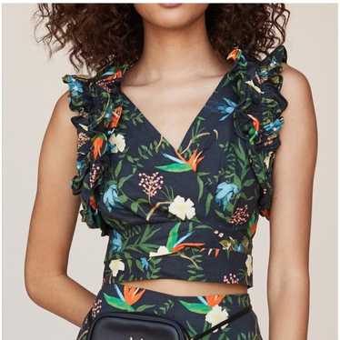 LPA WRAP TOP WITH Ruffles Tropical Paradise size … - image 1