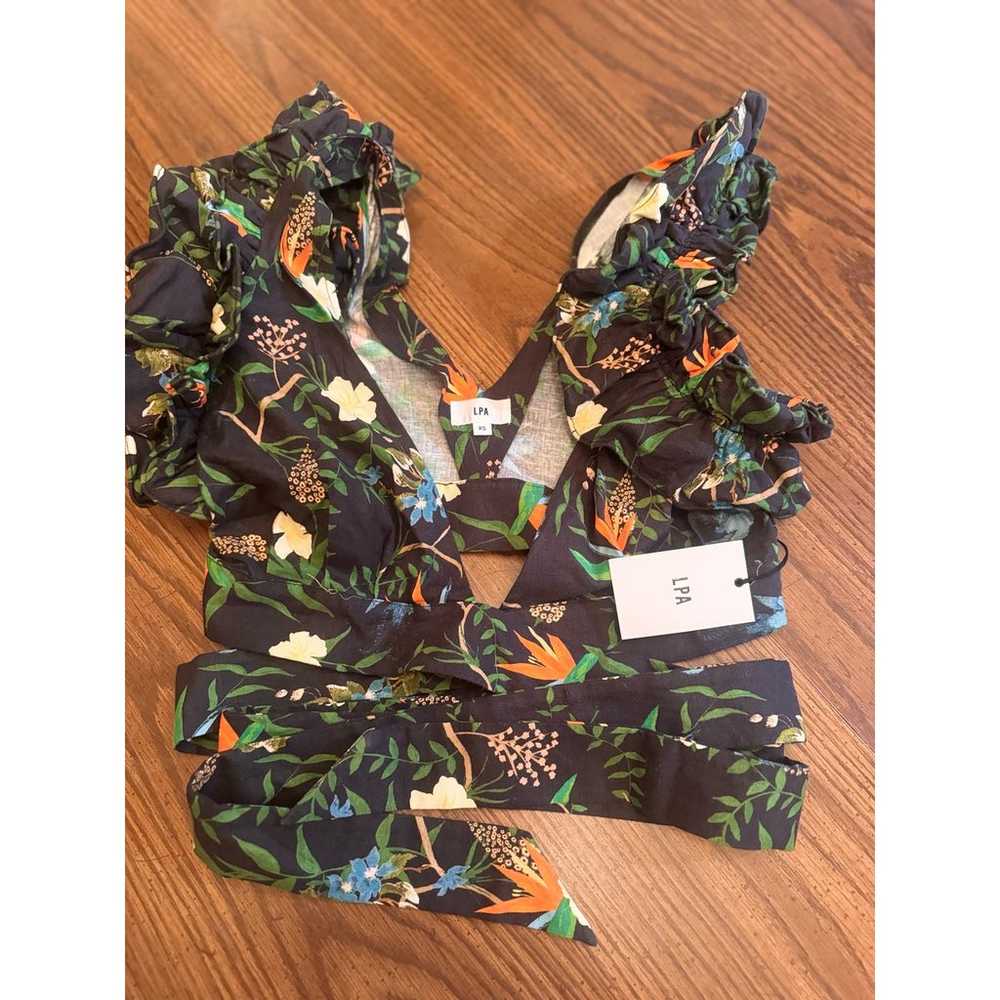 LPA WRAP TOP WITH Ruffles Tropical Paradise size … - image 6