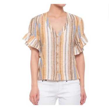 DREW Beverly Linen Striped Top - image 1