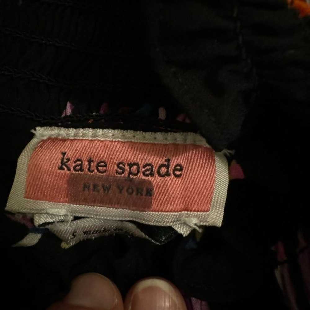 Kate Spade Love Birds Smocked Neck Blouse - image 9