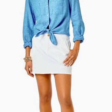 Lilly Pulitzer Sea View Linen Blouse