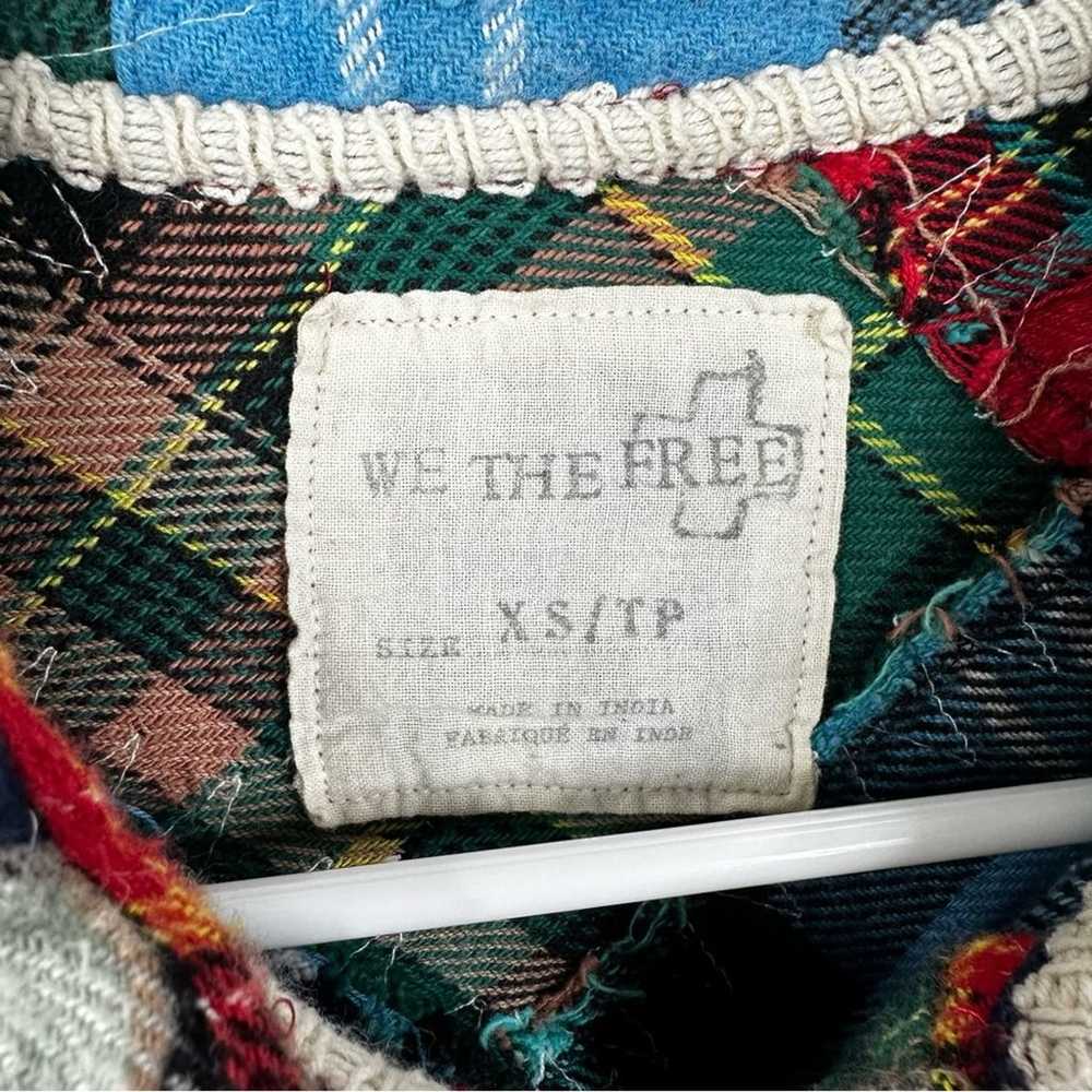We The Free Lost in Plaid Patchwork Button Down M… - image 6