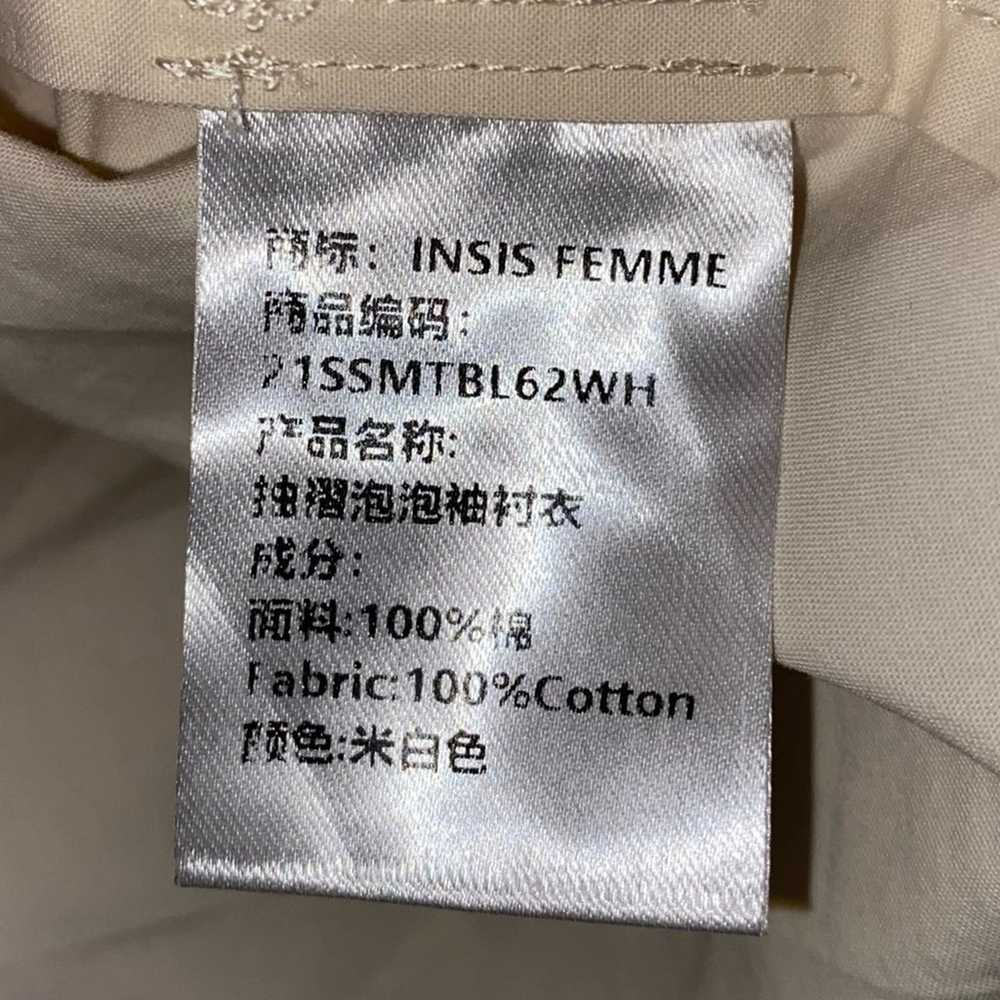 INSIS FEMME Garmentory $189 Spain Ivory Cotton Po… - image 8
