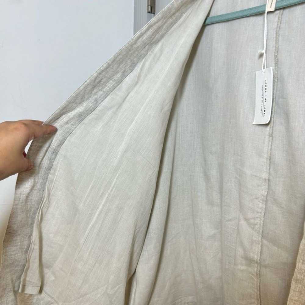 Laude the Label Linen Wrap Top - Natural 100% lin… - image 10