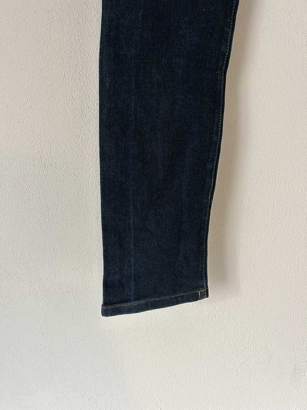 Balmain Indigo Blue Denim Skinny Biker Jeans - image 6