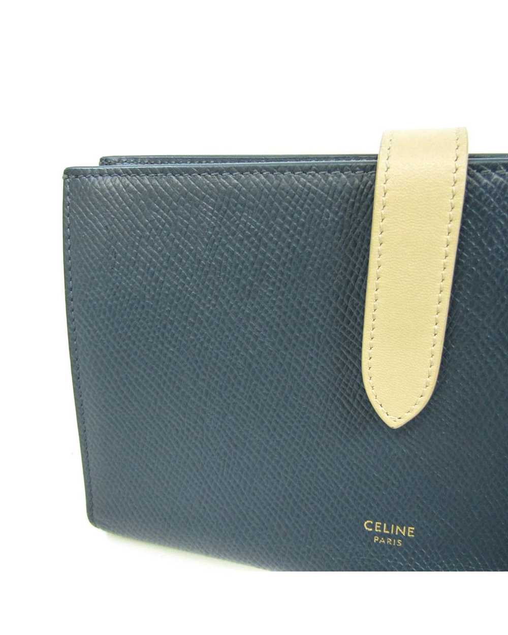 Celine Navy Leather Wallet - Practical and Elegant - image 5