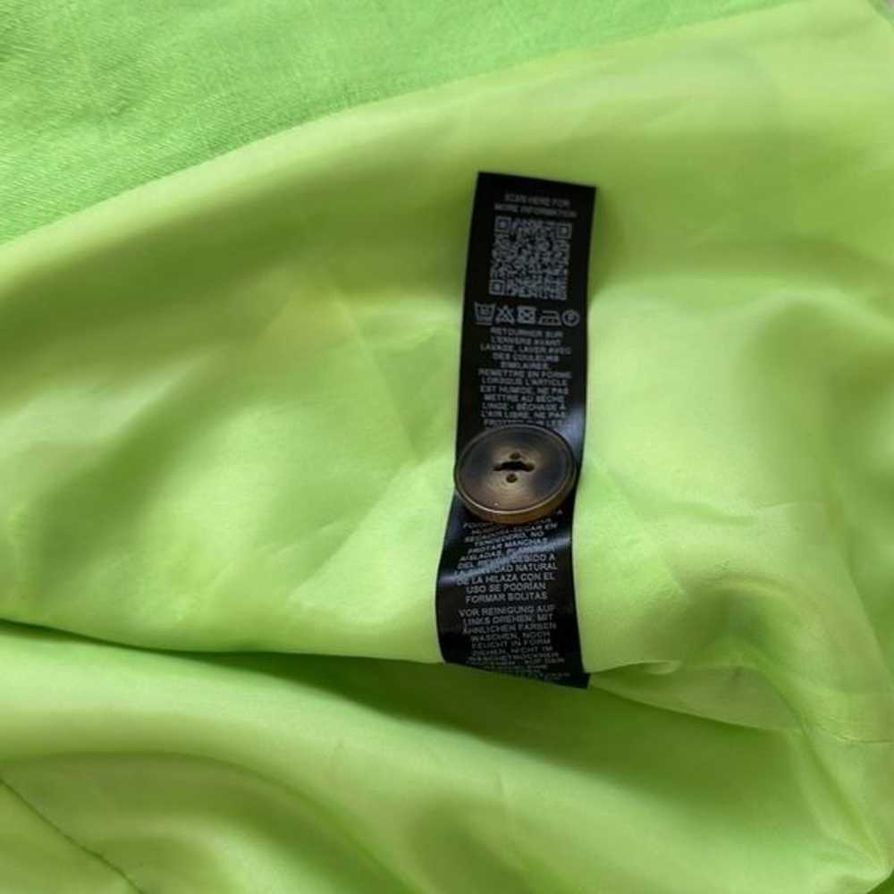ASOS DESIGN Slim Fit Suit Blazer with Linen Green… - image 11