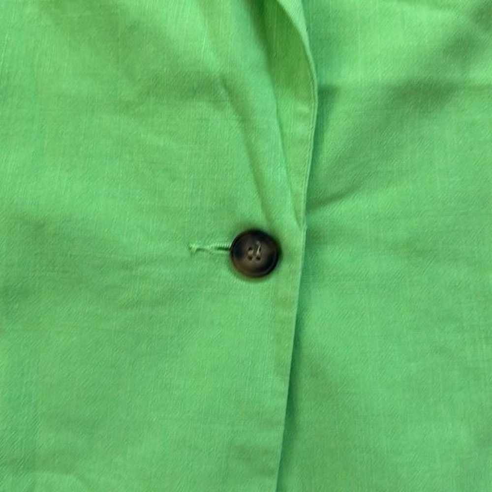 ASOS DESIGN Slim Fit Suit Blazer with Linen Green… - image 9