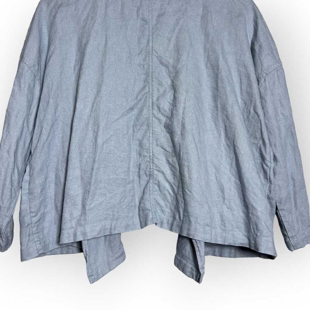 Eileen fisher 100% Organic Linen Open Jacket Wome… - image 10