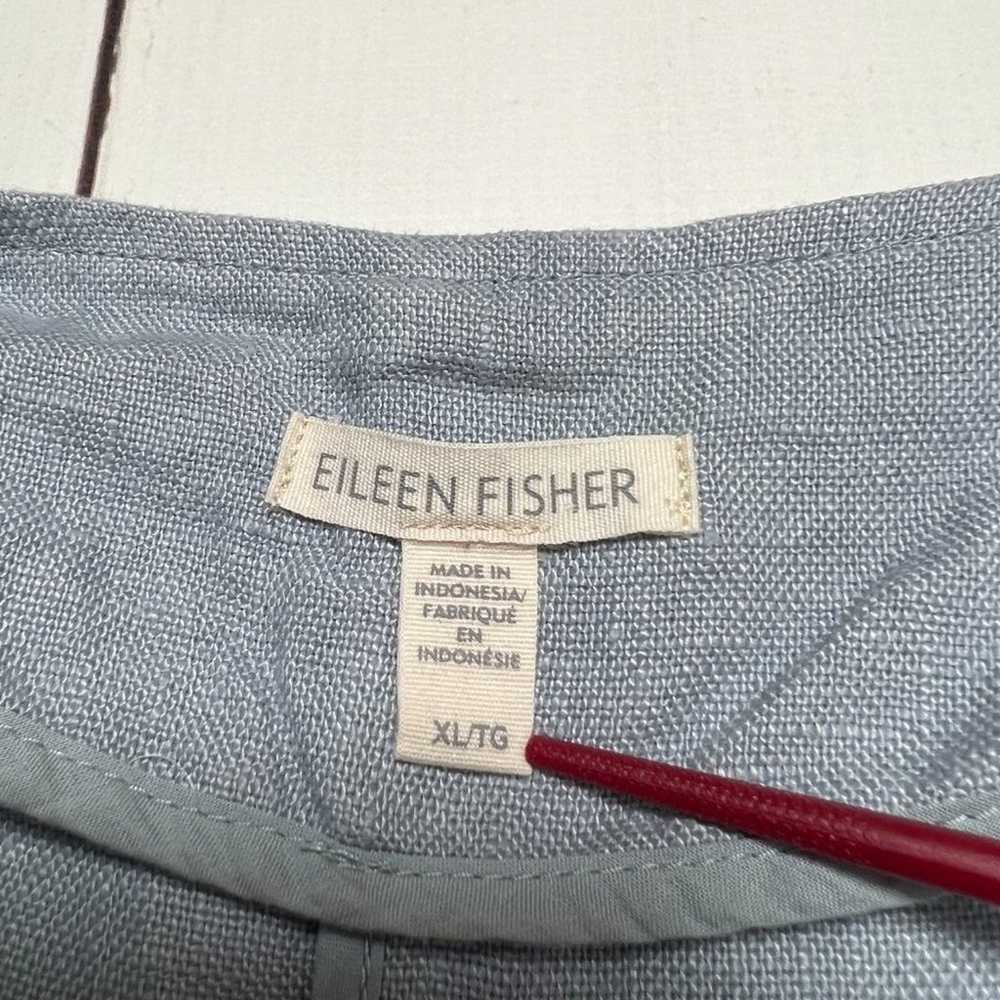 Eileen fisher 100% Organic Linen Open Jacket Wome… - image 3