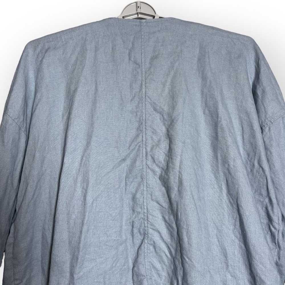 Eileen fisher 100% Organic Linen Open Jacket Wome… - image 8