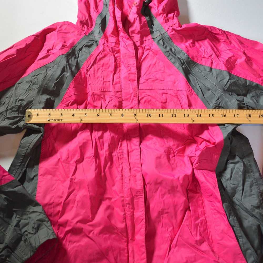 Columbia Hooded rain jacket Size XL in Pink and G… - image 2