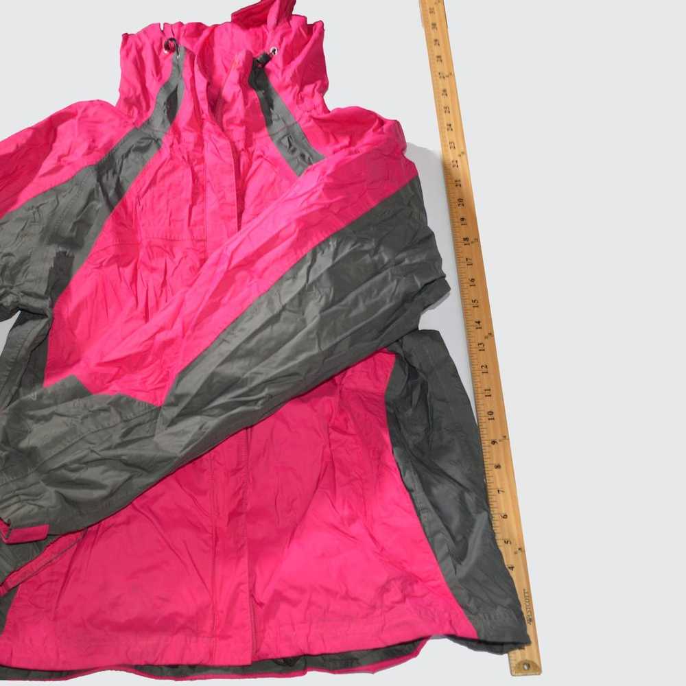 Columbia Hooded rain jacket Size XL in Pink and G… - image 3