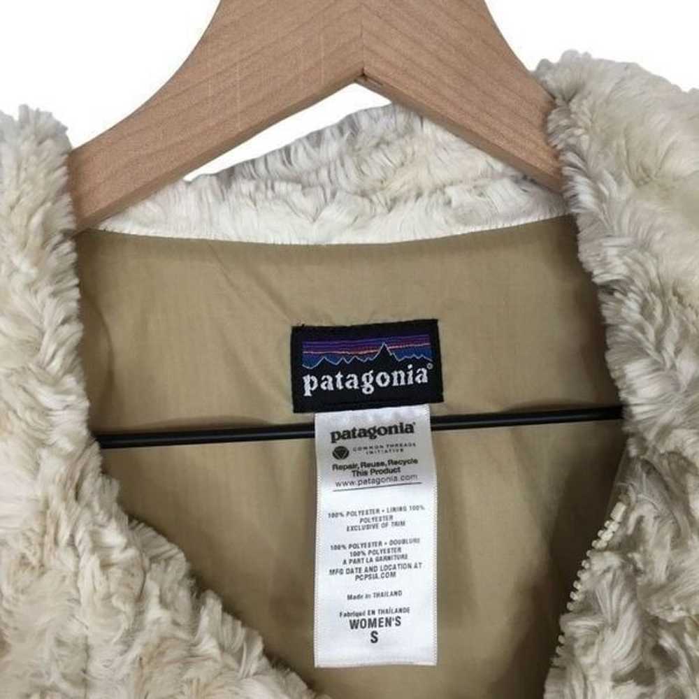 Patagonia Pelage Faux Fur Jacket Womens Small Cre… - image 7