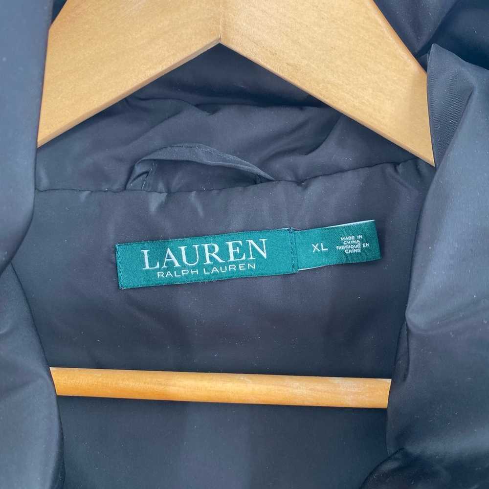 Lauren Ralph Lauren black rain coat womens XL - image 8