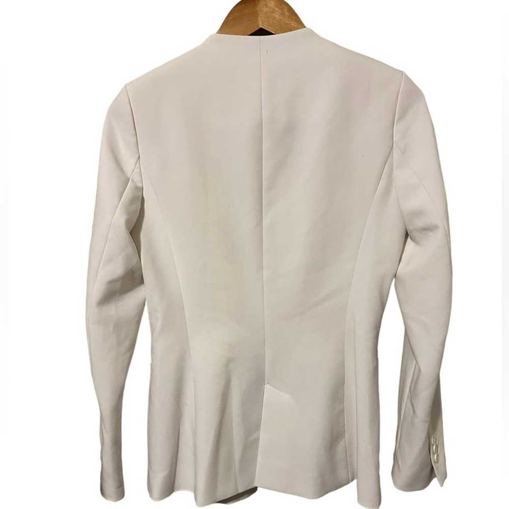 Zara Basics White Blazer Size Medium - image 2