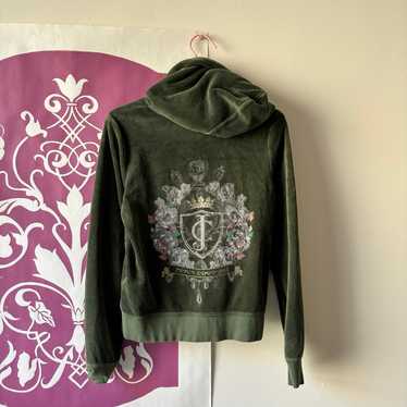 Juicy Couture green velvet hoodie - image 1