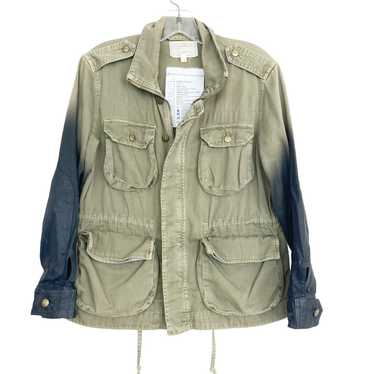 Current Elliott Lone Soldier Ombre Coated Jacket … - image 1