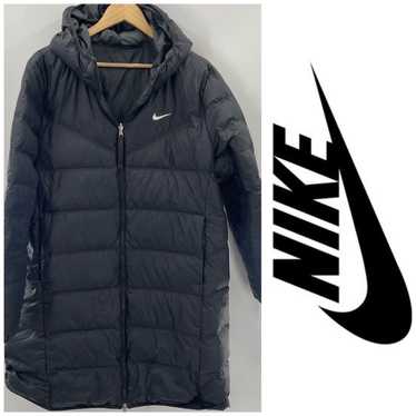Nike Down Filled Reversible Long Puffer Coat Jack… - image 1