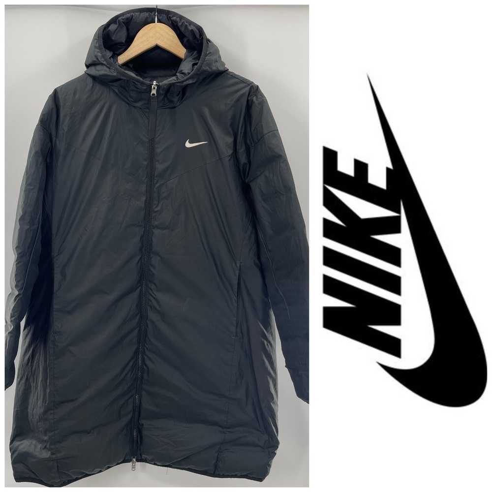 Nike Down Filled Reversible Long Puffer Coat Jack… - image 2