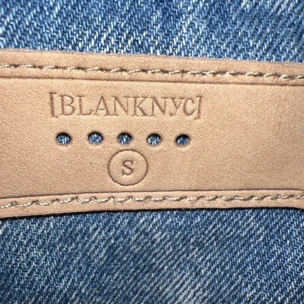 BlankNYC Light Denim Jean Jacket Floral Embroider… - image 10