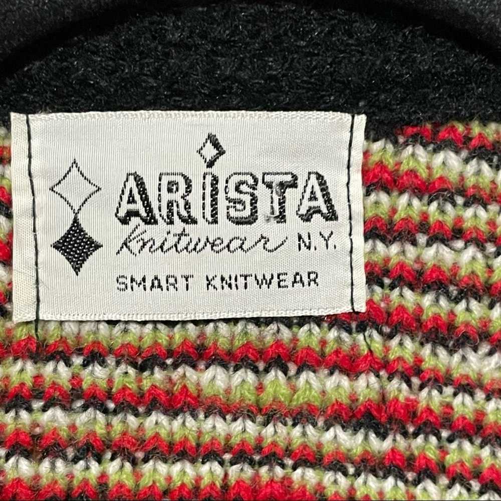 Vintage Arista Knitwear New York Open Front Ponch… - image 6