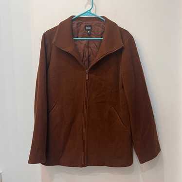 Vintage Eileen Fisher 100% brown Wool Jacket sz Me