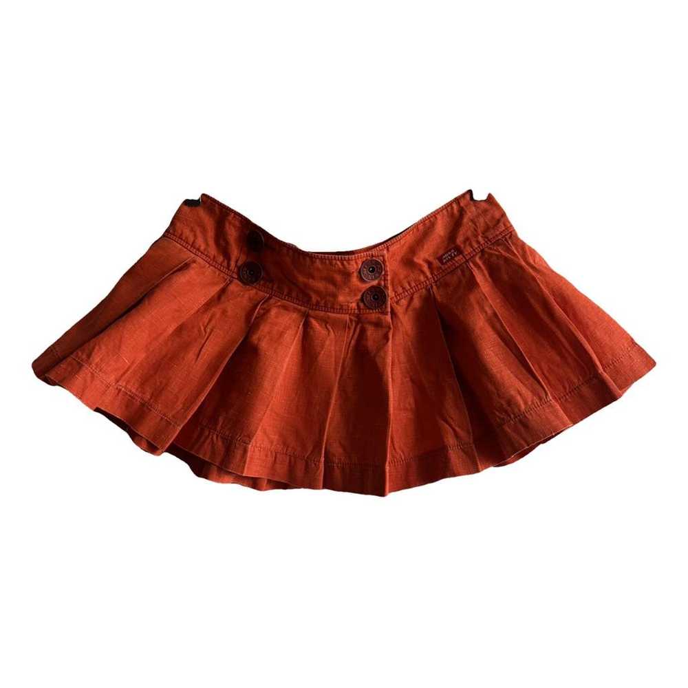 Miss Sixty Linen mini skirt