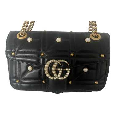 Gucci Pearly Gg Marmont Flap leather handbag - image 1