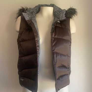 The North Face Puffer Vest brown small - image 1