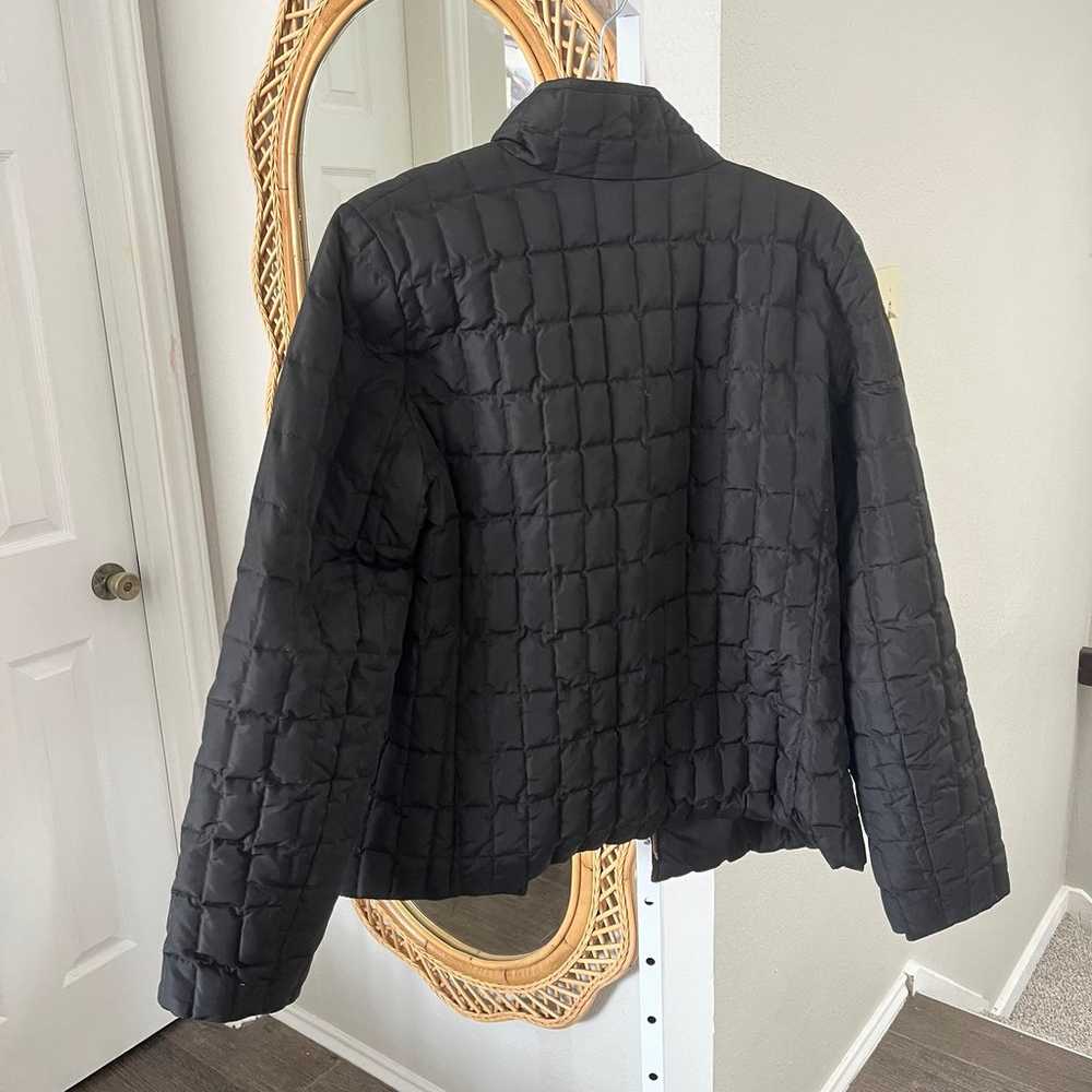 J. Crew Black quilted down puffer jacket - image 2