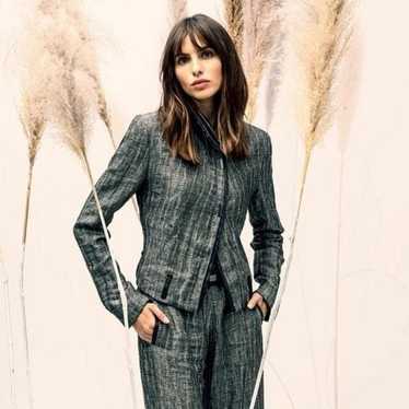 Beate Heymann Street Couture striped linen jacket… - image 1