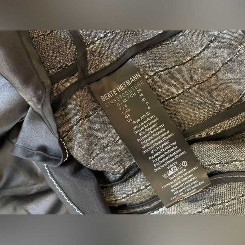 Beate Heymann Street Couture striped linen jacket… - image 8