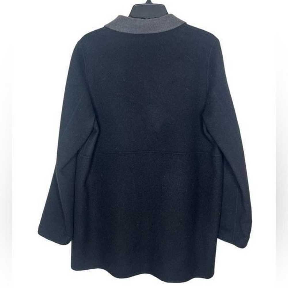 Eileen Fisher Black/Gray Double Face Brushed Wool… - image 3