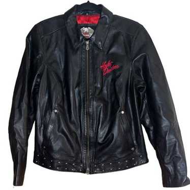 Harley Davidson L studded leather jacket