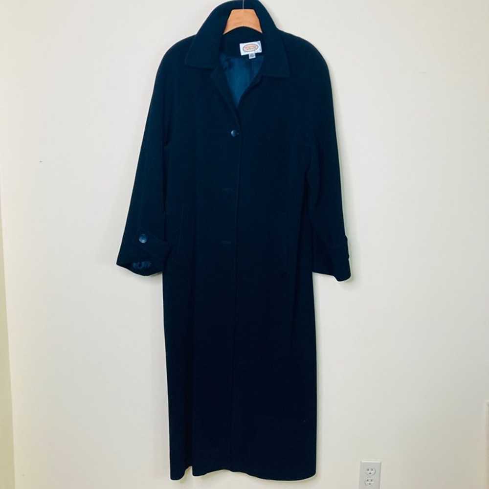 Talbots Cashmere Wool Blend Black Jacket Large Lo… - image 1