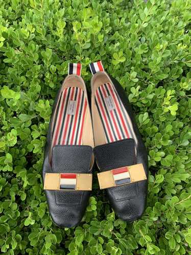 Thom Browne Pebble grain leather slip ons