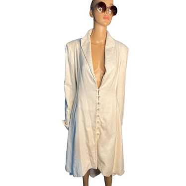 Vintage Chayes stunning cream French frock  Asymme