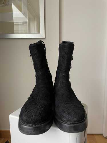 Ann Demeulemeester Black Suede Back Lace Victor Bo
