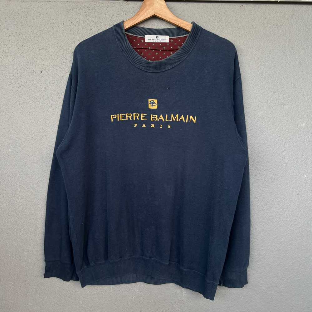 Vintage - Vintage Pierre Balmain College Crewneck - image 1